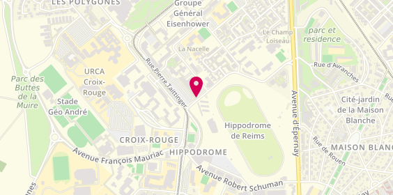 Plan de Pharmacie de l'Hippodrome, Centre Commercial de l'Hippodrome
10 Avenue du President Kennedy, 51100 Reims