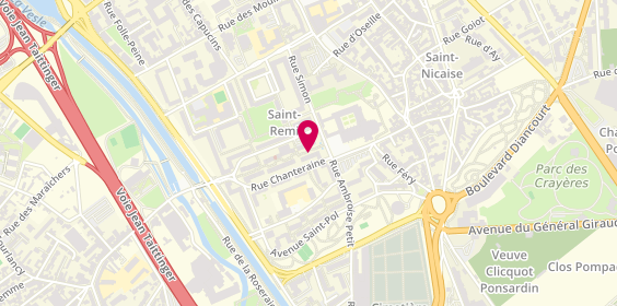 Plan de Pharmacie Saint Remi, 9 Esplanade Fléchambault, 51100 Reims