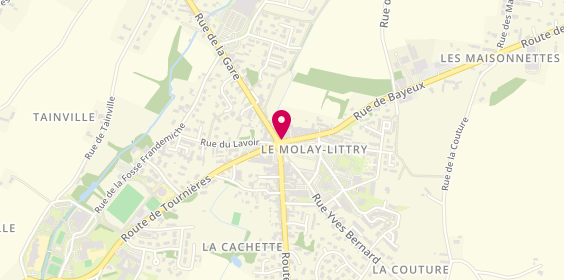 Plan de Pharmacie du Molay-Littry, 1 Rue de Bayeux, 14330 Le Molay-Littry