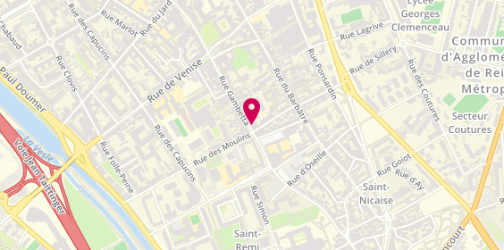 Plan de SELARL Pharmacie Saint Maurice, 135 Rue Gambetta, 51100 Reims
