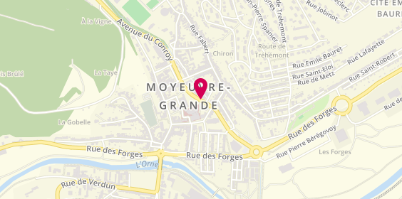 Plan de Pharmacie Croix de Lorraine, 4 Rue Maurice Thorez, 57250 Moyeuvre-Grande