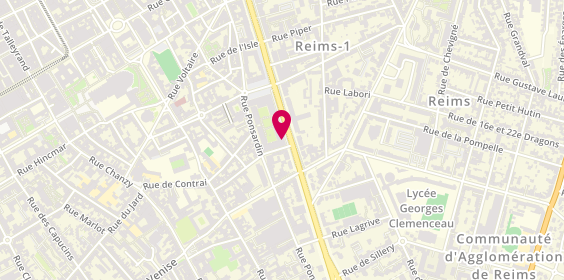 Plan de Pharmacie de la Paix, 34 Bis Boulevard de la Paix, 51100 Reims