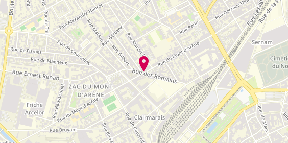 Plan de Pharmacie du Mont d'Arène, 96 Rue du Mont d'Arène, 51100 Reims