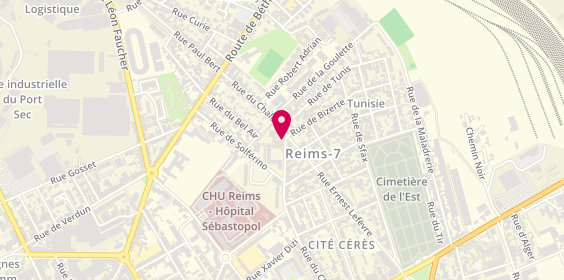 Plan de Pharmacie du Chalet, 91 Rue du Chalet, 51100 Reims