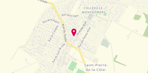 Plan de Pharmacie Courteille, 44 Grande Rue, 14880 Colleville-Montgomery