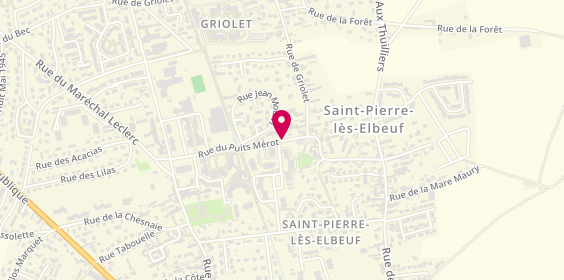 Plan de Pharmacie Thorel, Rue du Puits Mérot, 76320 Saint-Pierre-lès-Elbeuf