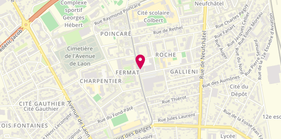 Plan de Pharmacie d'Orgeval, 34 Rue du Dr Albert Schweitzer, 51100 Reims