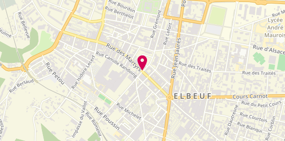 Plan de Pharmacie de la Seine, 34 Rue des Martyrs, 76500 Elbeuf