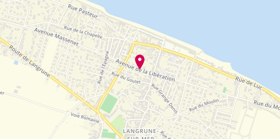 Plan de Pharmacie de Langrune, 11 Avenue de la Liberation, 14830 Langrune-sur-Mer