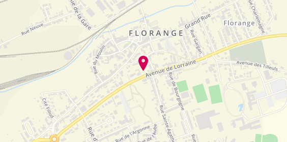 Plan de Pharmacie du Centre, 57 Avenue de Lorraine, 57190 Florange