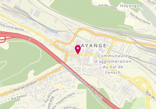 Plan de Pharmacie du Lion Madejski, 43 Rue du Maréchal Foch, 57700 Hayange