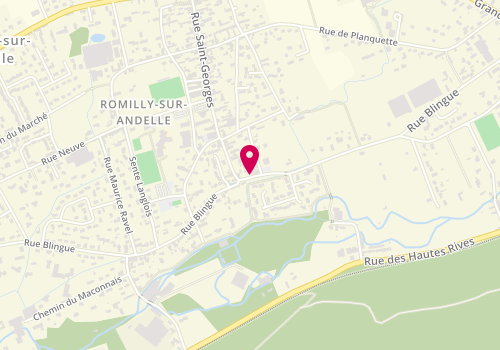 Plan de SELARL Mb, 834 Rue Blingue, 27610 Romilly-sur-Andelle
