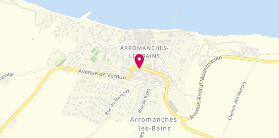Plan de Pharmacie du 3 Arromanches, 4 Rue d'Instow, 14117 Arromanches-les-Bains