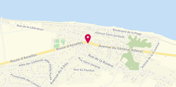 Plan de Pharmacie de la Plage, 27 Avenue du General Ailleret, 14114 Ver-sur-Mer