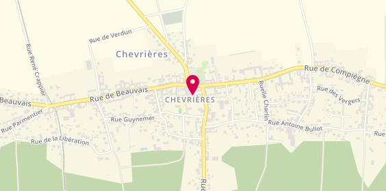 Plan de Pharmacie de Chevrieres, 36 Place Saint Georges, 60710 Chevrières
