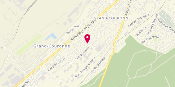 Plan de Pharmacie de Carpentier, Centre Commercial des Bouttieres, 76530 Grand-Couronne