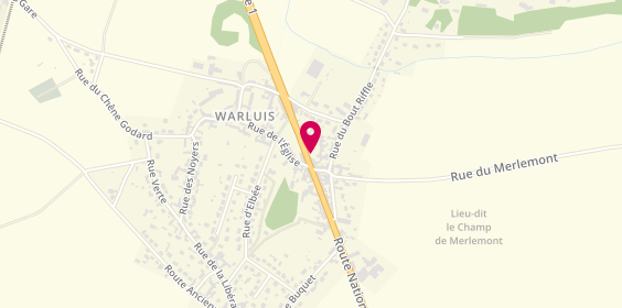 Plan de Pharmacie Vasseur Sandrine, 30 Route Nationale 1, 60430 Warluis