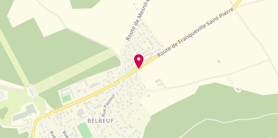 Plan de Pharmacie de Belbeuf, 1 Route de Franqueville, 76240 Belbeuf