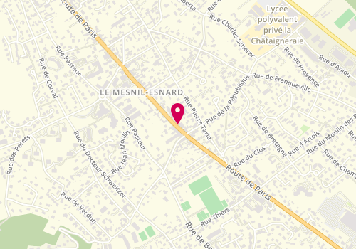 Plan de Pharmacie du Mesnil, 74 Route de Paris, 76240 Le Mesnil-Esnard