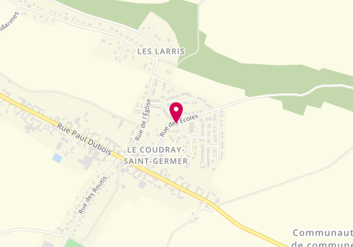 Plan de Pharmacie Coudraysienne, Rue des Écoles, 60850 Le Coudray-Saint-Germer