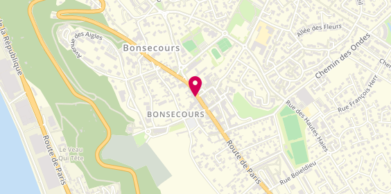 Plan de Pharmacie CHOUQUET, 69 Ter Route de Paris, 76240 Bonsecours