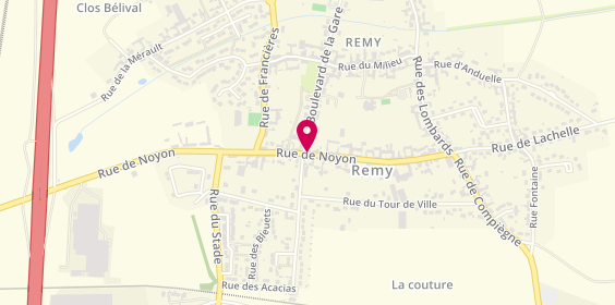 Plan de Pharmacie de Remy, 415 Rue de Noyon, 60190 Remy