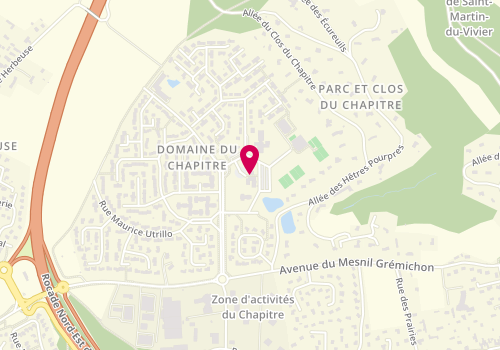 Plan de Pharmacie du Chapitre, Domaine du Chapitre
Centre Commercial, 76420 Bihorel