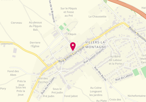 Plan de Pharmacie du Village, 80 Rue Emile Curicque, 54920 Villers-la-Montagne