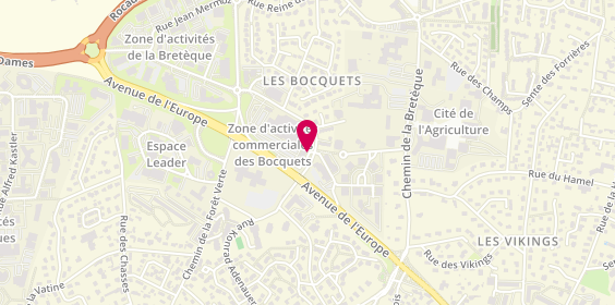 Plan de Pharmacie des Bocquets, Centre Commercial des Bocquets
Avenue de l'Europe, 76230 Bois-Guillaume