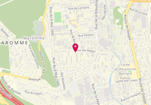 Plan de Pharmacie Legrand, Pharmacie de Binche
40 Rue de Binche
Centre Commercial, 76150 Maromme