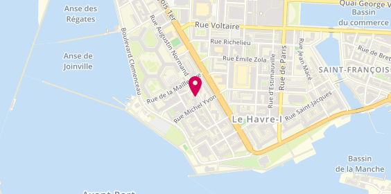 Plan de Pharmacie du Perrey, 65 Rue Augustin Normand, 76600 Le Havre