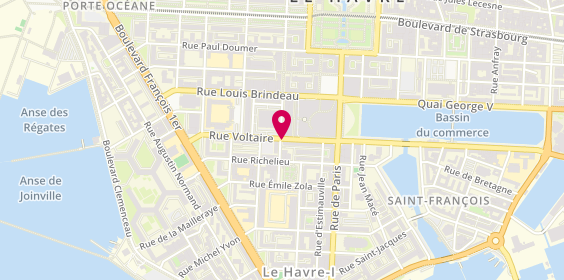 Plan de Pharmacie des Halles Centrales, 70 Rue Voltaire, 76600 Le Havre