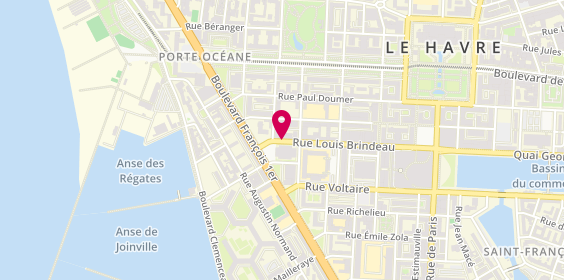 Plan de Pharmacie Saint Joseph, 9 Rue Louis Brindeau, 76600 Le Havre