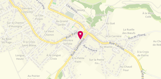 Plan de Pharmacie Gambetta, 24 Rue Gambetta, 54590 Hussigny-Godbrange