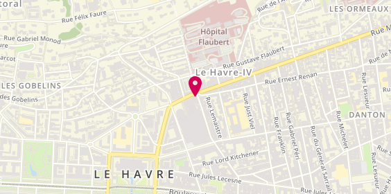 Plan de Grande Pharmacie Thiers, 42 avenue René Coty, 76600 Le Havre