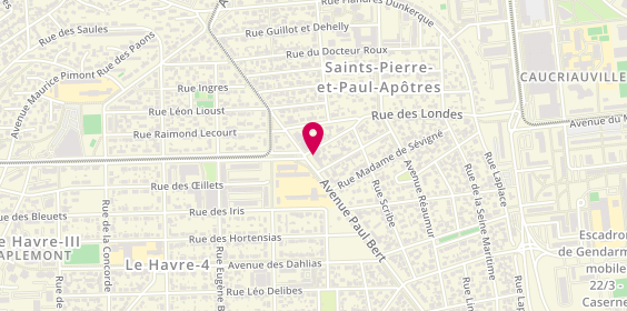 Plan de Aprium Pharmacie des Ecoles, 78 avenue Paul Bert, 76610 Le Havre