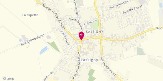 Plan de Pharmacie de Lassigny, 20 Place Souvenir, 60310 Lassigny