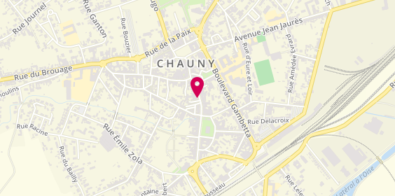 Plan de Pharmacie d'Hilly, 42 Rue de la Republique, 02300 Chauny