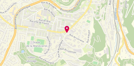 Plan de Doctipharma, Centre Commercial 
31 Rue de Lorraine, 50100 Cherbourg-Octeville
