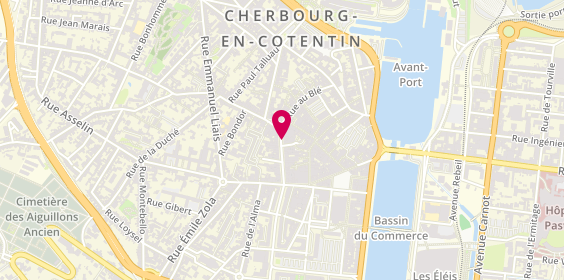 Plan de Pharmacie du Centre, 25 Rue Albert Mahieu, 50100 Cherbourg-en-Cotentin