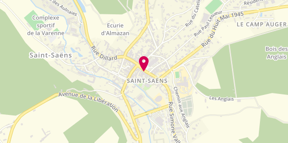 Plan de Pharmacie de la Varenne, 6 Place Maintenon, 76680 Saint-Saëns