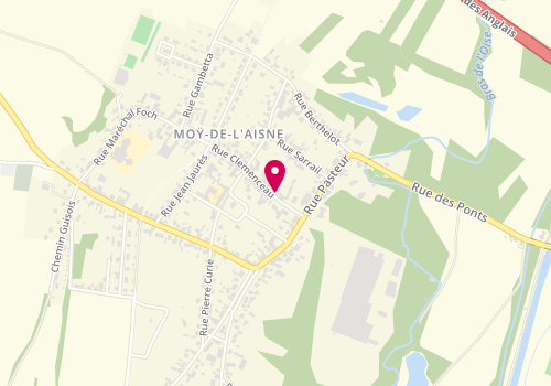 Plan de Pharmacie Lanez, 8 Rue Georges Clemenceau, 02610 Moÿ-de-l'Aisne