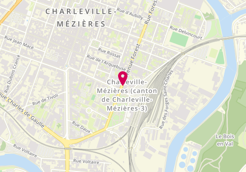 Plan de Pharmacie de la Gare, 4 Avenue Forest, 08000 Charleville-Mézières