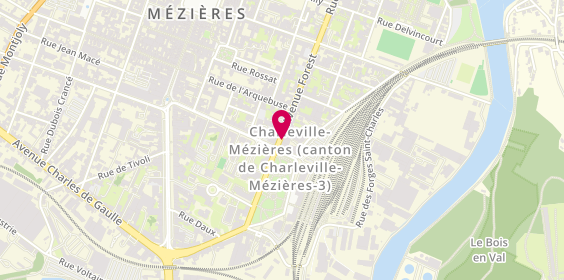 Plan de Pharmacie de la Gare, 4 Avenue Forest, 08000 Charleville-Mézières