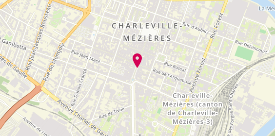 Plan de Pharmacie Gonzague, 7 Rue Pierre Bérégovoy, 08000 Charleville-Mézières