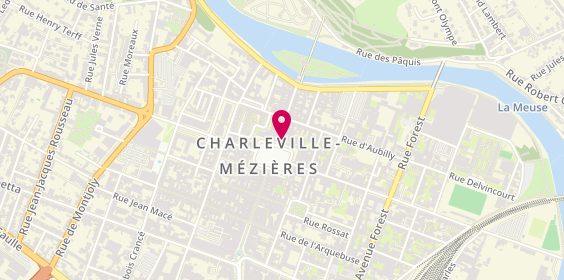 Plan de Pharmacie du Vieux Moulin, 6 Rue du Moulin, 08000 Charleville-Mézières