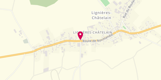 Plan de Pharmacie Deleau, 42 Route de Normandie, 80290 Lignières-Châtelain