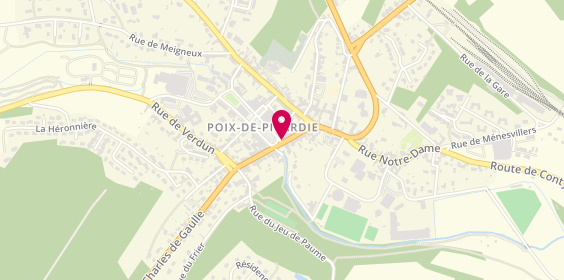 Plan de Pharmacie Fardel, 2 Place de la Republique, 80290 Poix-de-Picardie