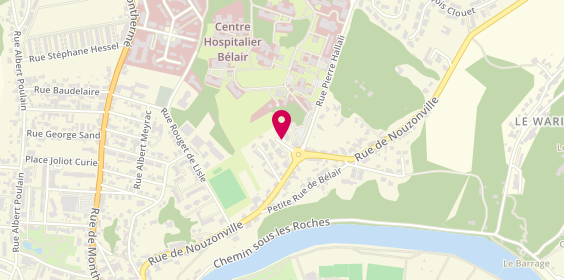 Plan de Pharmacie des Coteaux de Belair, Carrefour Rue Jacques Brel, 08000 Charleville-Mézières