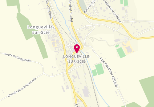 Plan de Pharmacie Gottrand Decultot, Place de la Mairie, 76590 Longueville-sur-Scie